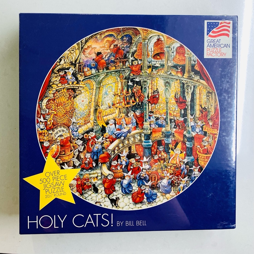 New Bill Bell Puzzle Holy Cats 500 Pieces